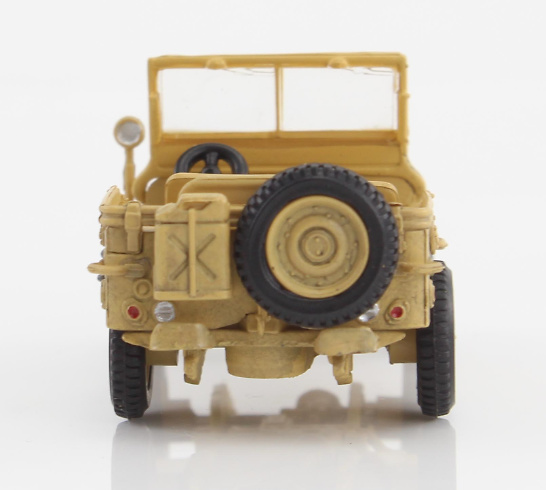 Willys Jeep, 8º Ejército Británico, General Bernard Montgomery, Sicilia, 1943, 1:72, Hobby Master 