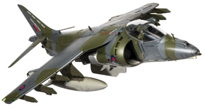 BAe Harrier GR9A 'Ninja 1', Esquema de Retiro de Vuelo Final, RAF Cottesmore,1:48, Corgi