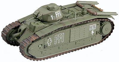 Char B1, August 1944, Paris, German Flammpanzerwerfer, 36157, 1:72, Easy Model 