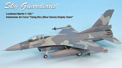 F-16C Fighting Falcon, Equipo de exhibición de Elang Biru (Halcón Azul), Fuerza Aérea Indonesia, 1:72, Witty Wings