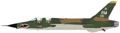 F105F Thunderchief USAF, "Red River Showboat" 63-8331, 354 TFS/355 TFW, Takhki RTAFB, 1:72, Hobby Master