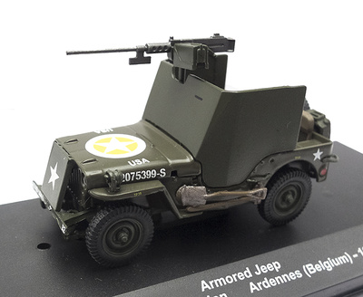 Jeep blindado, 82nd Airbone Division, Las Ardenas, Bélgica, 1945, 1:43, Atlas 