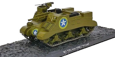 M7 105 mm HMC "Priest", U.S Army, Sicilia, 1943, 1:72, Altaya