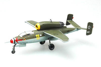 Salamander He.162A-2 (W,Br,120074) 3./jg1, Mayo, 1945, 1:72, Easy Model