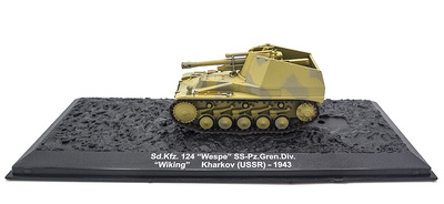 Sd.Kfz.124 "Wespe" SS-Pz.Gren.Div. "Wiking" Kharkov (USSR) 1943, 1:72, Altaya