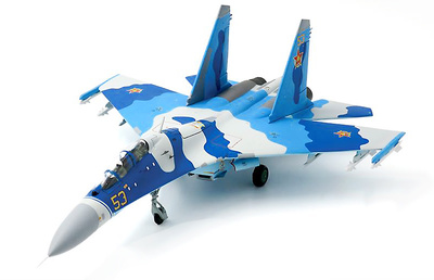 Sukhoi SU-27UB Flanker-C, Fuerzas Aéreas de Kazajistán, 604th Air Base, Aeropuerto de Taldykorgan, 2010, 1:72, JC Wings