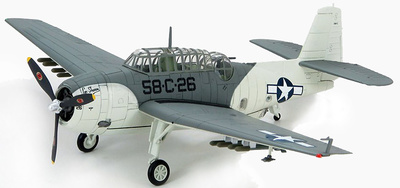 TBF-1 58-C-26, VC-58, 11 Jan 1944 "Ataque de submarinos", USS Block Island, 1:72, Hobby Master