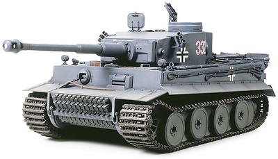 TIGER I, 1ª Versión, 1:35, Tamiya  -- PIEZA TOTALMENTE MONTADA Y PINTADA --