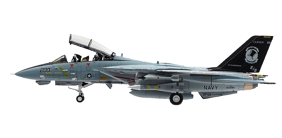 Grumman F-14A Tomcat VF-14 Tophatters, BuNo 162698, 1:72, Calibre