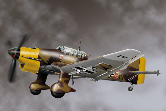 Ju-87 Stuka B Luftwaffe I/ST G77, 1:48, Franklin Mint