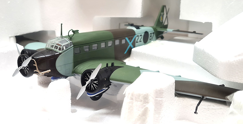 希少 未使用品】フランクリンミント製 ユンカース JU-52 1/48