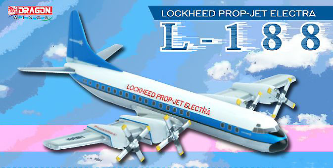 Lockheed Prop-Jet Electra L-188 (First L-188 Prototype), 1:400