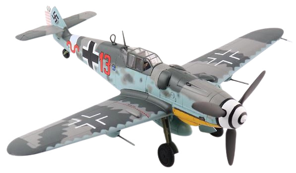 Messerschmitt BF 109G-6 “Heinrich Bartels” Red 13, 27169, 11./JG 27 ...