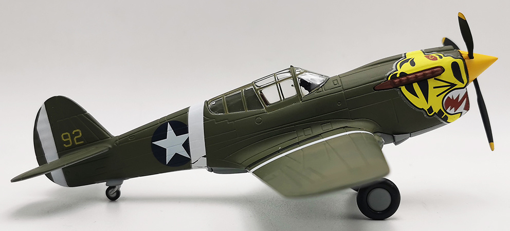 P-40E Warhawk, Aleutian Tigers, USAAF, 1:48, Franklin Mint B11B544