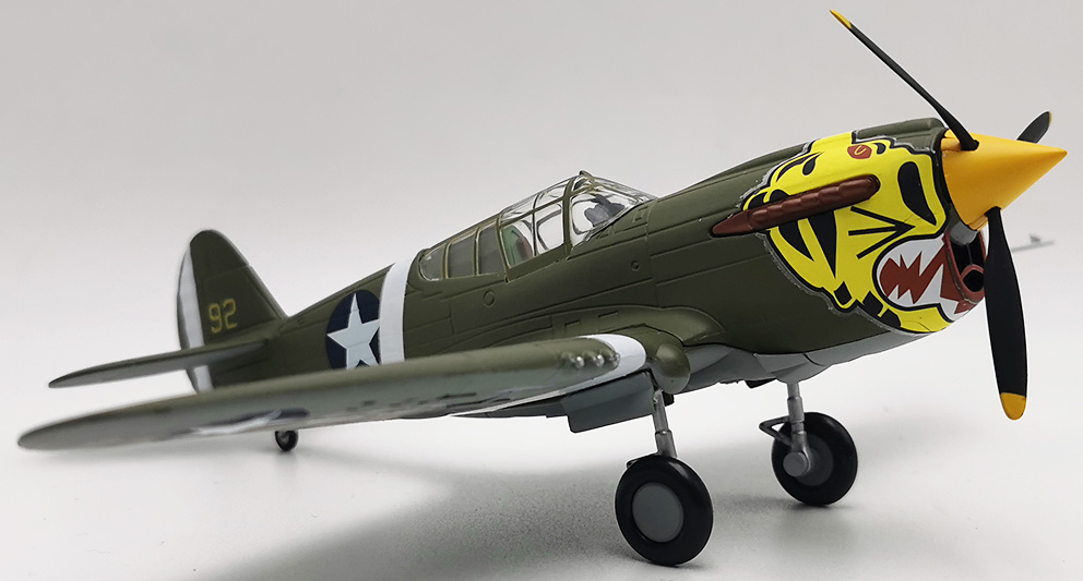 P-40E Warhawk, Aleutian Tigers, USAAF, 1:48, Franklin Mint B11B544