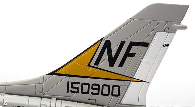 Vought F-8E Crusader, USN VF-53 Iron Angels, NF209, USS Hancock